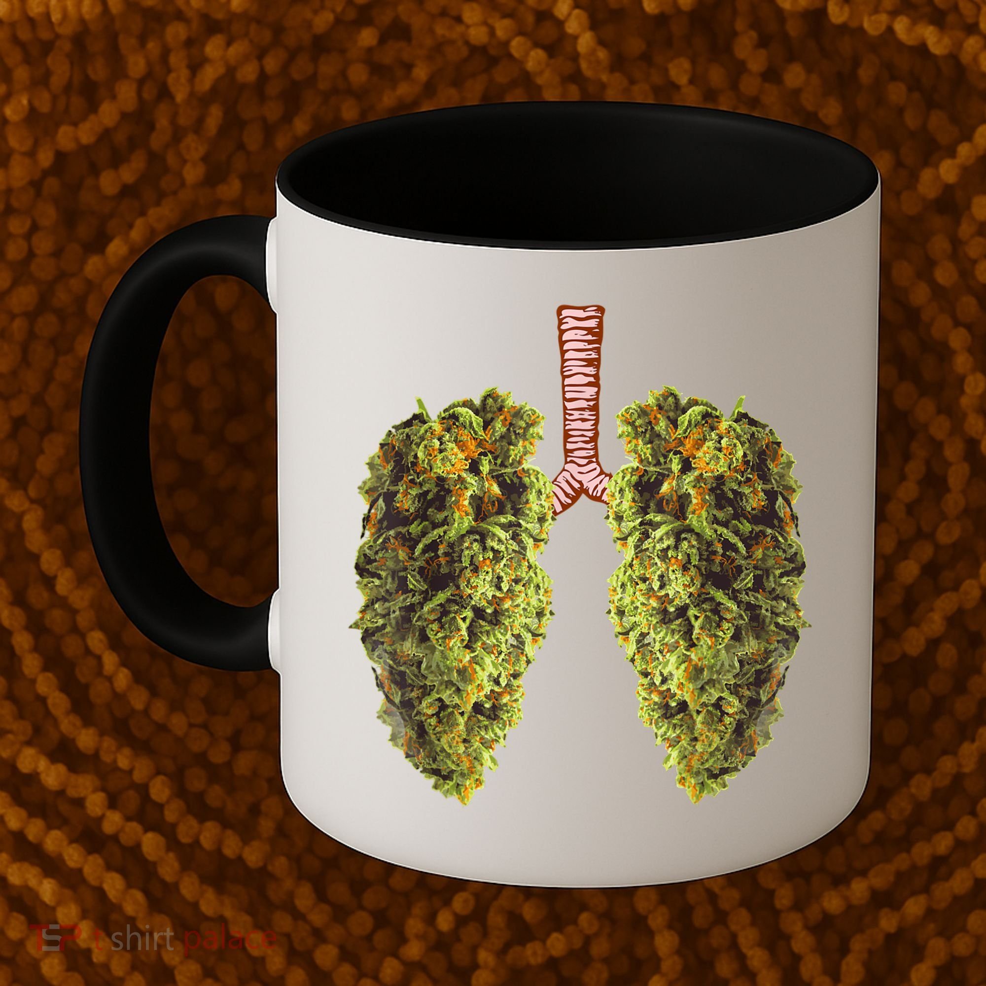 Funny Weed Lung Marijuana Bud THC Lung TShirt Coffee Mug