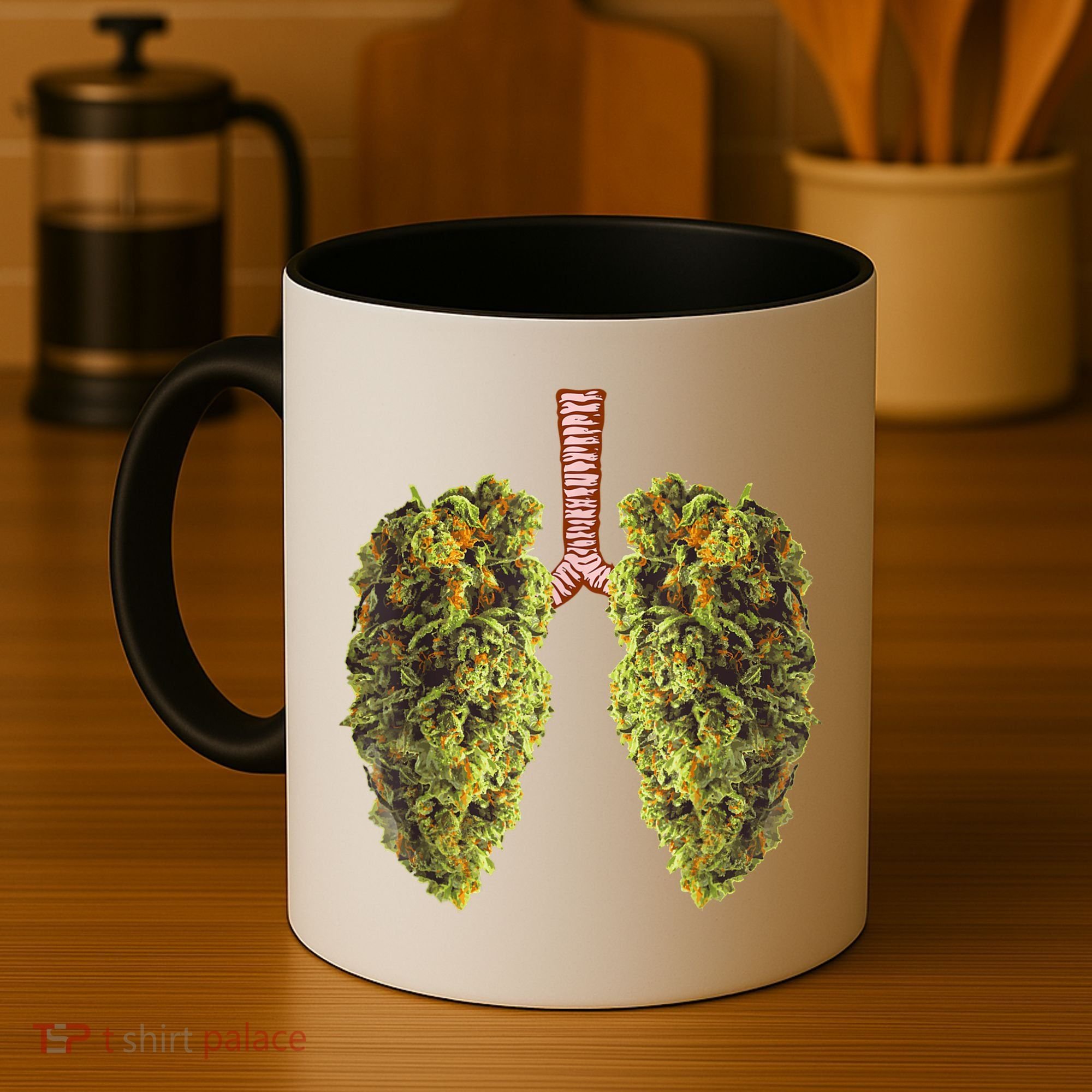 Funny Weed Lung Marijuana Bud THC Lung TShirt Coffee Mug