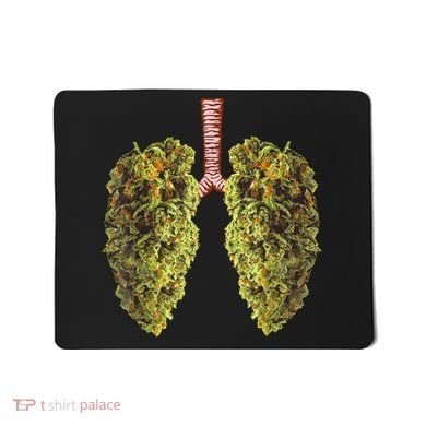Funny Weed Lung Marijuana Bud THC Lung TShirt Mousepad