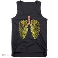 Funny Weed Lung Marijuana Bud THC Lung TShirt Tank Top thumb 0