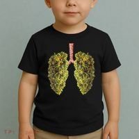 Funny Weed Lung Marijuana Bud THC Lung TShirt Toddler T-Shirt thumb 2
