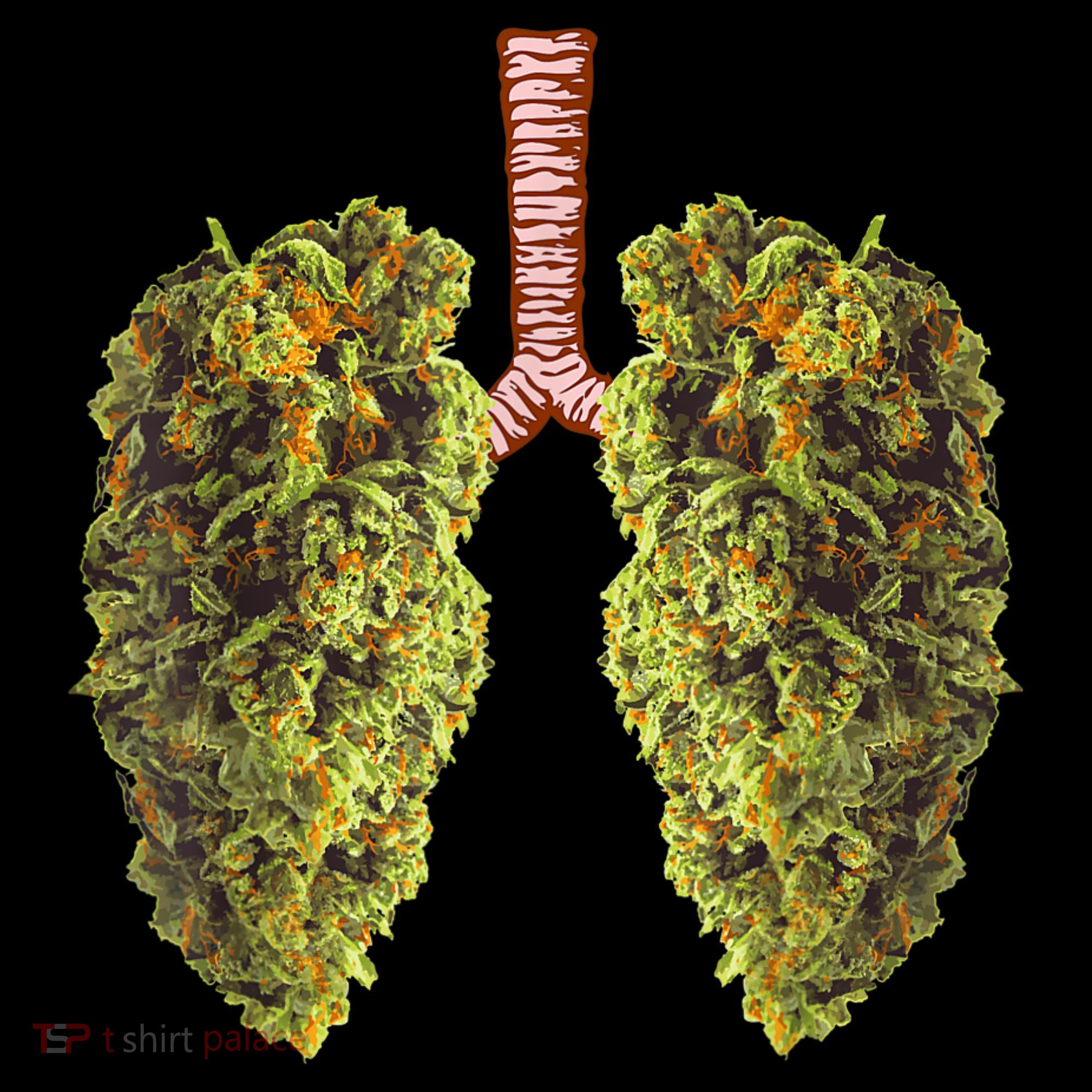 Funny Weed Lung Marijuana Bud THC Lung TShirt Toddler T-Shirt