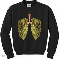 Funny Weed Lung Marijuana Bud THC Lung TShirt Kids Sweatshirt thumb 0