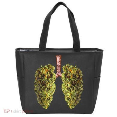 Funny Weed Lung Marijuana Bud THC Lung TShirt Tote Bag