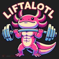 Fitness, Weight Lifting Training, Workout, Axolotl LIFTALOTL Women's Sweatshirt thumb 2