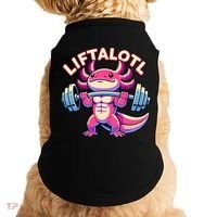 Fitness, Weight Lifting Training, Workout, Axolotl LIFTALOTL Doggie Tank thumb 0