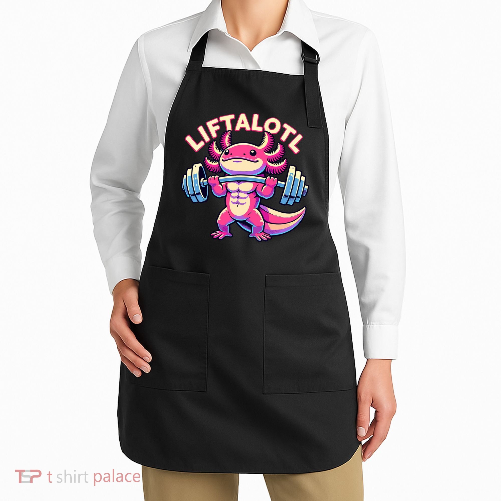 Fitness, Weight Lifting Training, Workout, Axolotl LIFTALOTL Apron