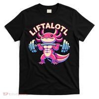 Fitness, Weight Lifting Training, Workout, Axolotl LIFTALOTL T-Shirt thumb 0
