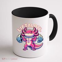 Fitness, Weight Lifting Training, Workout, Axolotl LIFTALOTL Coffee Mug thumb 1