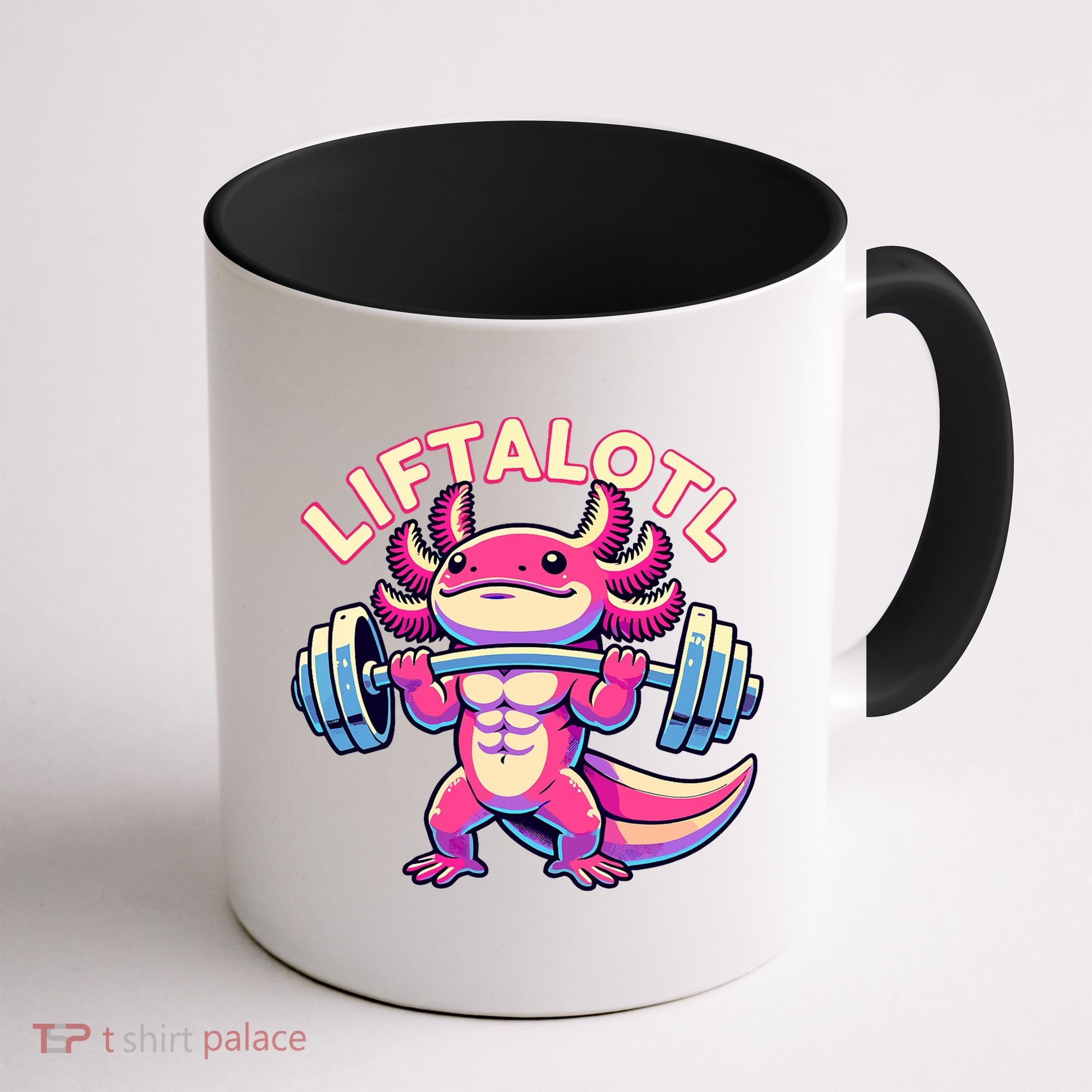 Fitness, Weight Lifting Training, Workout, Axolotl LIFTALOTL Coffee Mug