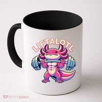 Fitness, Weight Lifting Training, Workout, Axolotl LIFTALOTL Coffee Mug thumb 0