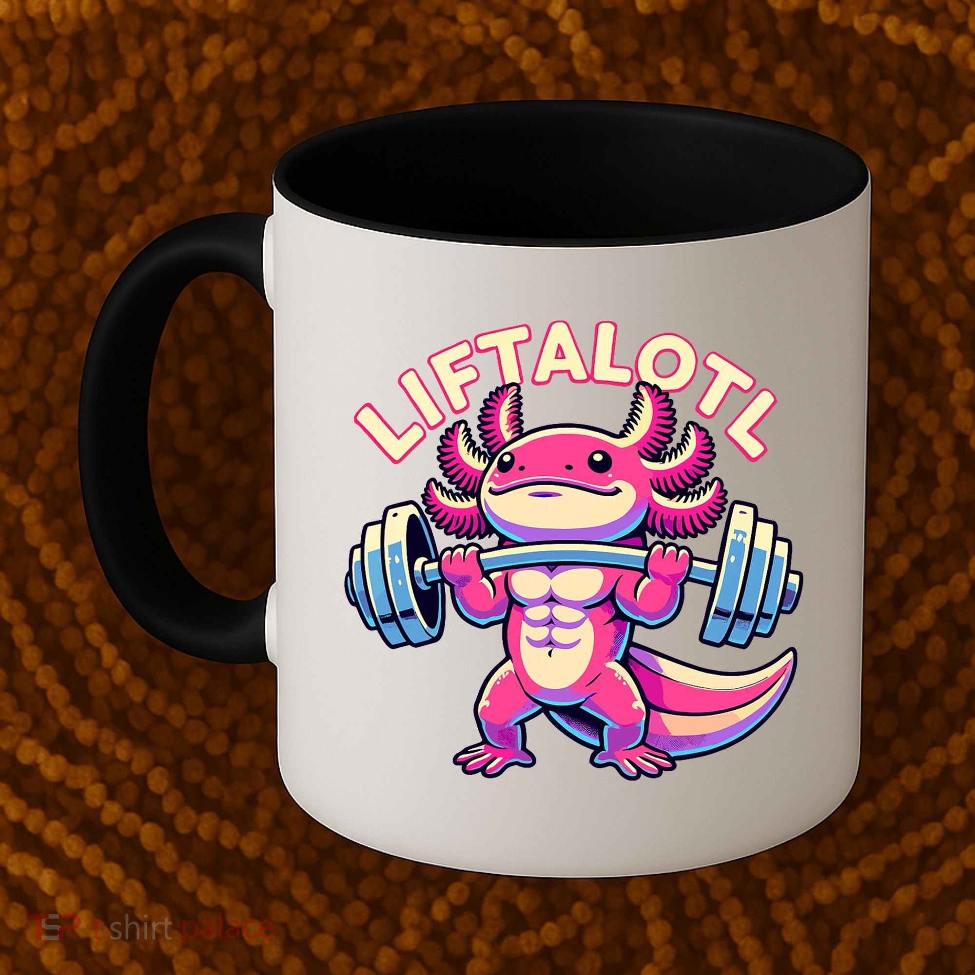 Fitness, Weight Lifting Training, Workout, Axolotl LIFTALOTL Coffee Mug