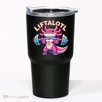 Fitness, Weight Lifting Training, Workout, Axolotl LIFTALOTL Tumbler thumb 0