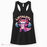 Fitness, Weight Lifting Training, Workout, Axolotl LIFTALOTL Women's Tank Top thumb 0