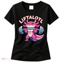 Fitness, Weight Lifting Training, Workout, Axolotl LIFTALOTL Women's T-Shirt thumb 0