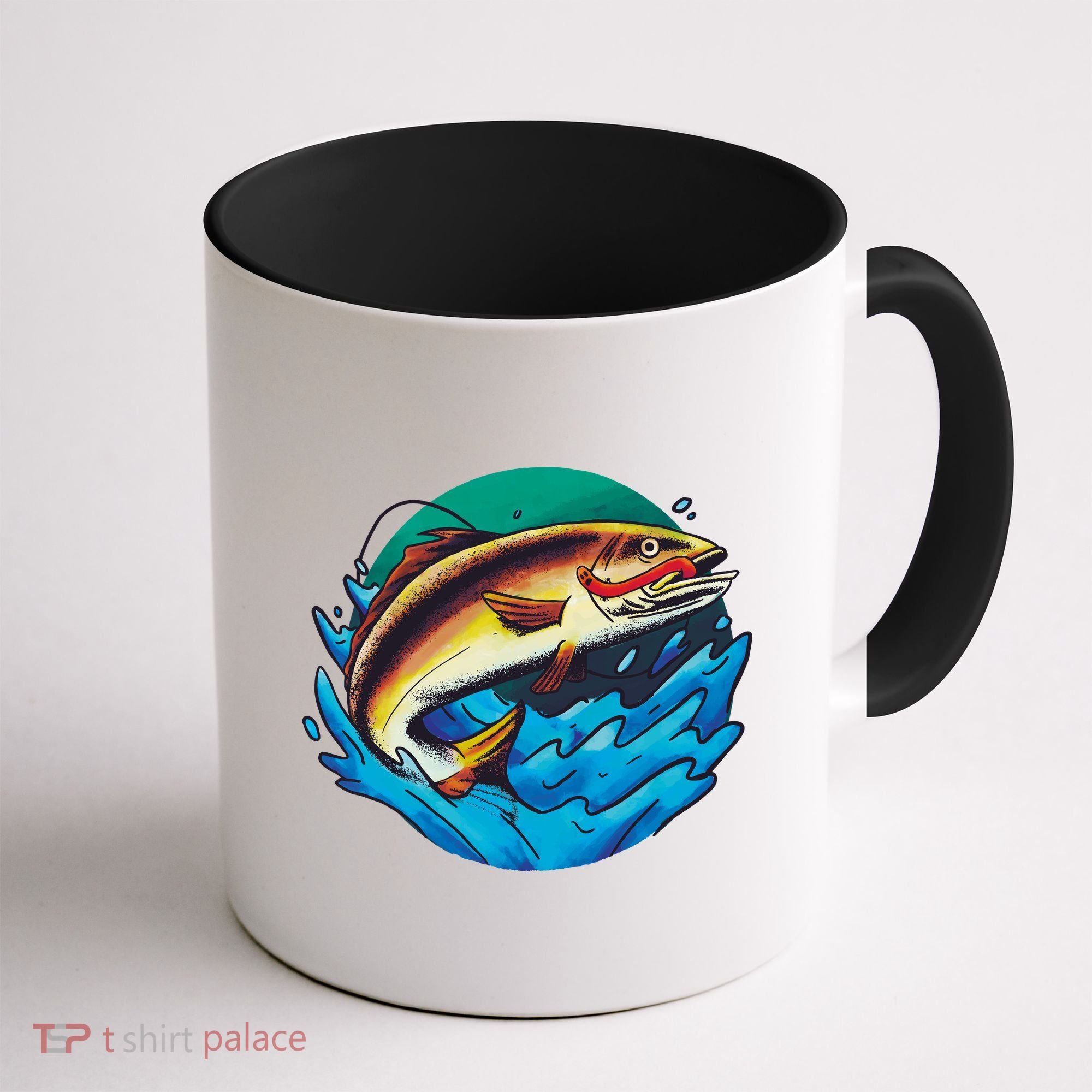 Fishing Worm Lake Coffee Mug