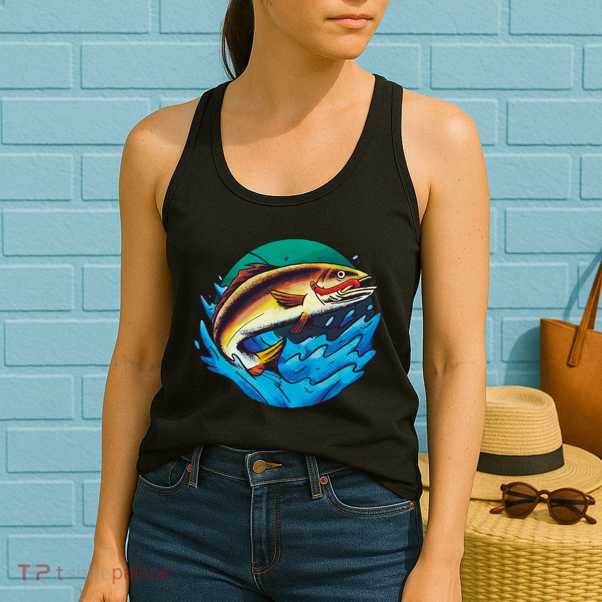 Fishing Worm Lake Women's Tank Top