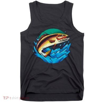 Fishing Worm Lake Tank Top