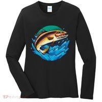 Fishing Worm Lake Women's Long Sleeve Shirt thumb 0