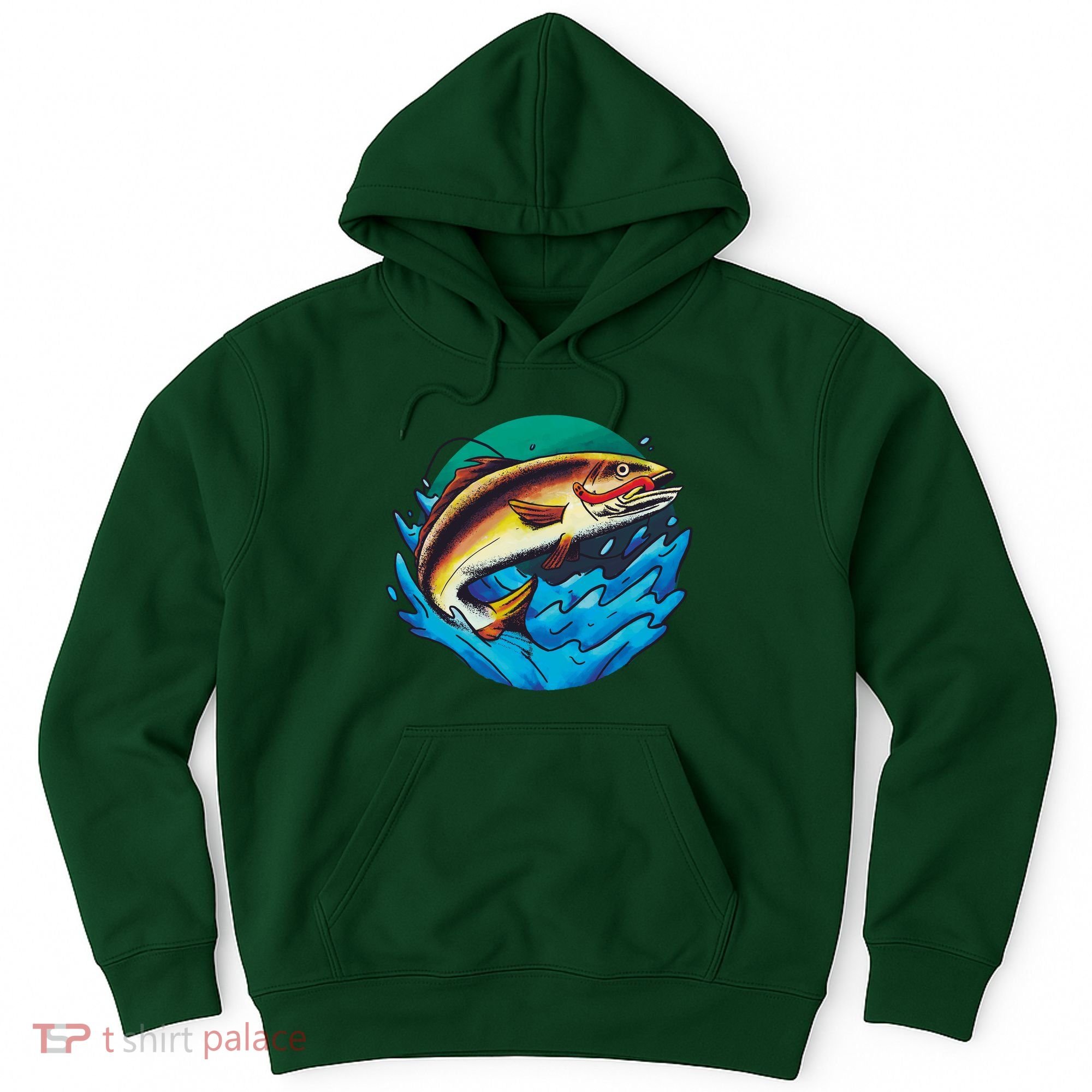 Fishing Worm Lake Hoodie