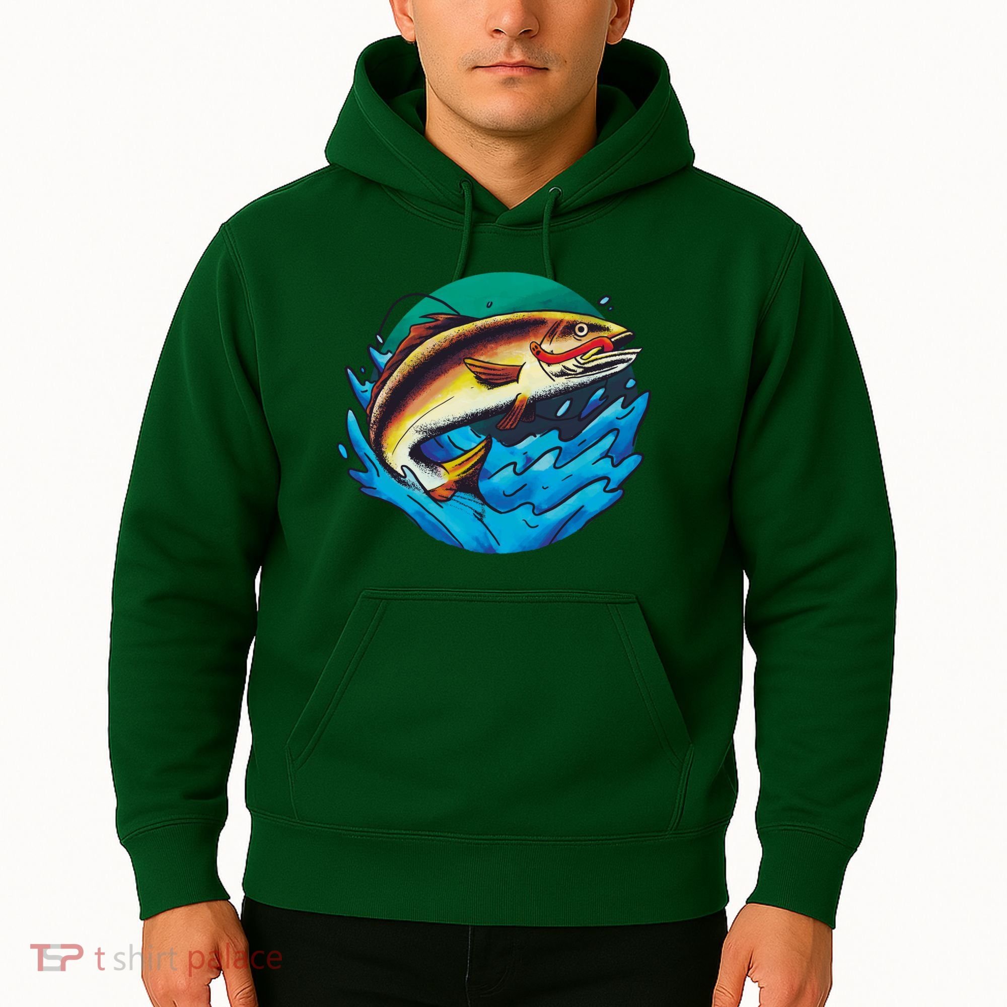 Fishing Worm Lake Hoodie