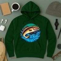 Fishing Worm Lake Hoodie thumb 3