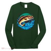 Fishing Worm Lake Long Sleeve Shirt thumb 0