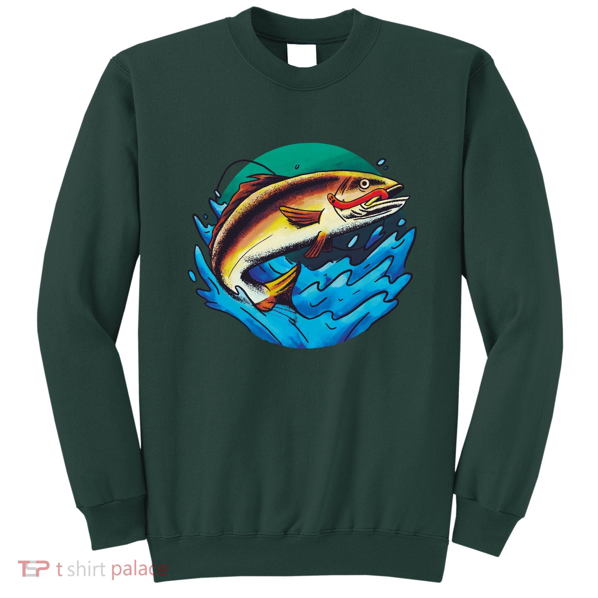 Fishing Worm Lake Sweatshirt