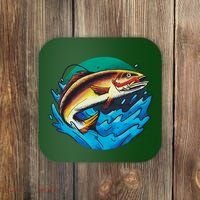 Fishing Worm Lake Coaster thumb 0