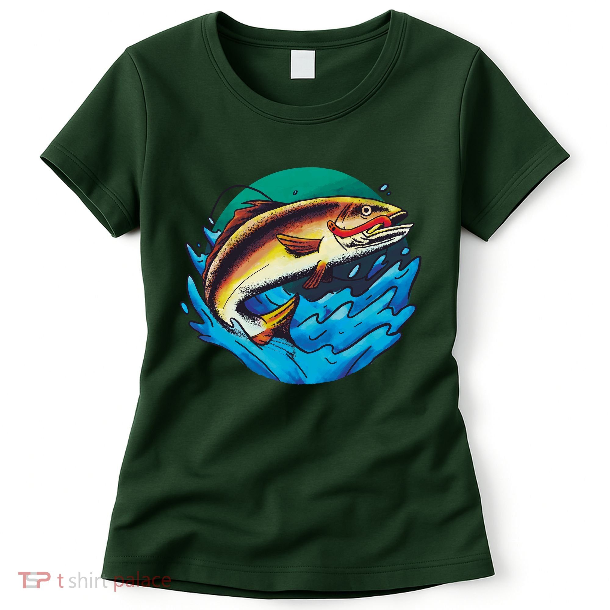 Fishing Worm Lake Women's T-Shirt
