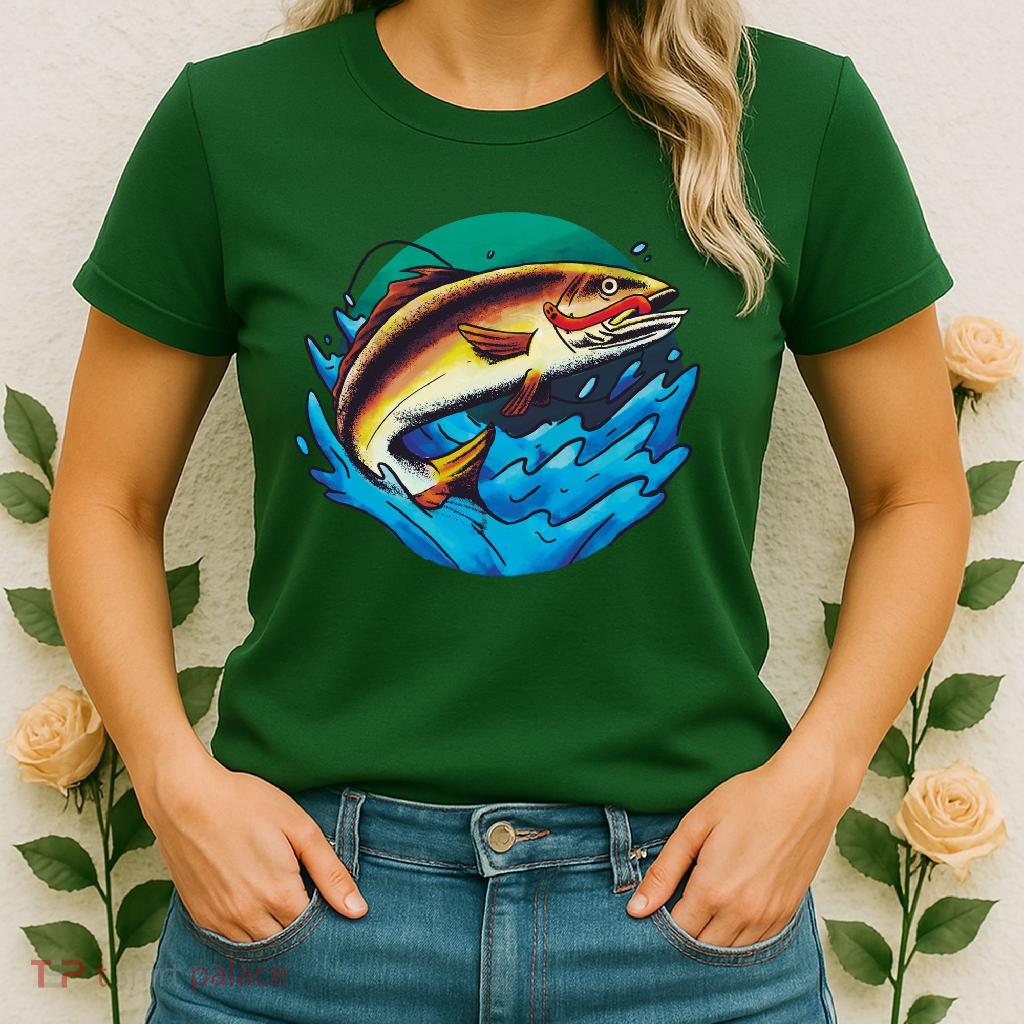 Fishing Worm Lake Women's T-Shirt