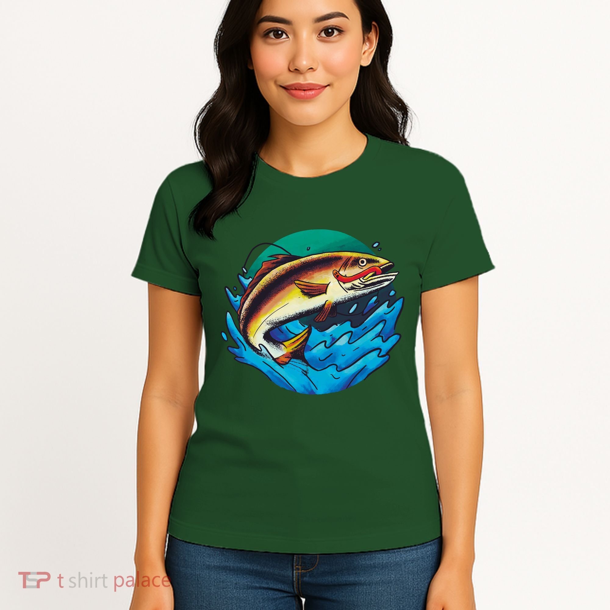Fishing Worm Lake Women's T-Shirt