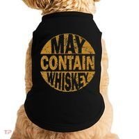Funny Whiskey Lovers Gift May Contain Whiskey Doggie Tank thumb 0