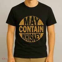 Funny Whiskey Lovers Gift May Contain Whiskey T-Shirt thumb 3