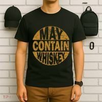 Funny Whiskey Lovers Gift May Contain Whiskey T-Shirt thumb 6