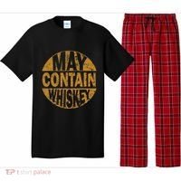 Funny Whiskey Lovers Gift May Contain Whiskey Pajama Set thumb 0