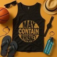 Funny Whiskey Lovers Gift May Contain Whiskey Tank Top thumb 4