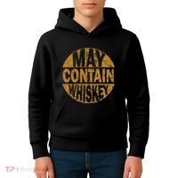 Funny Whiskey Lovers Gift May Contain Whiskey Kids Hoodie thumb 4