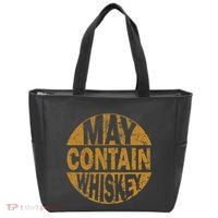 Funny Whiskey Lovers Gift May Contain Whiskey Tote Bag thumb 0