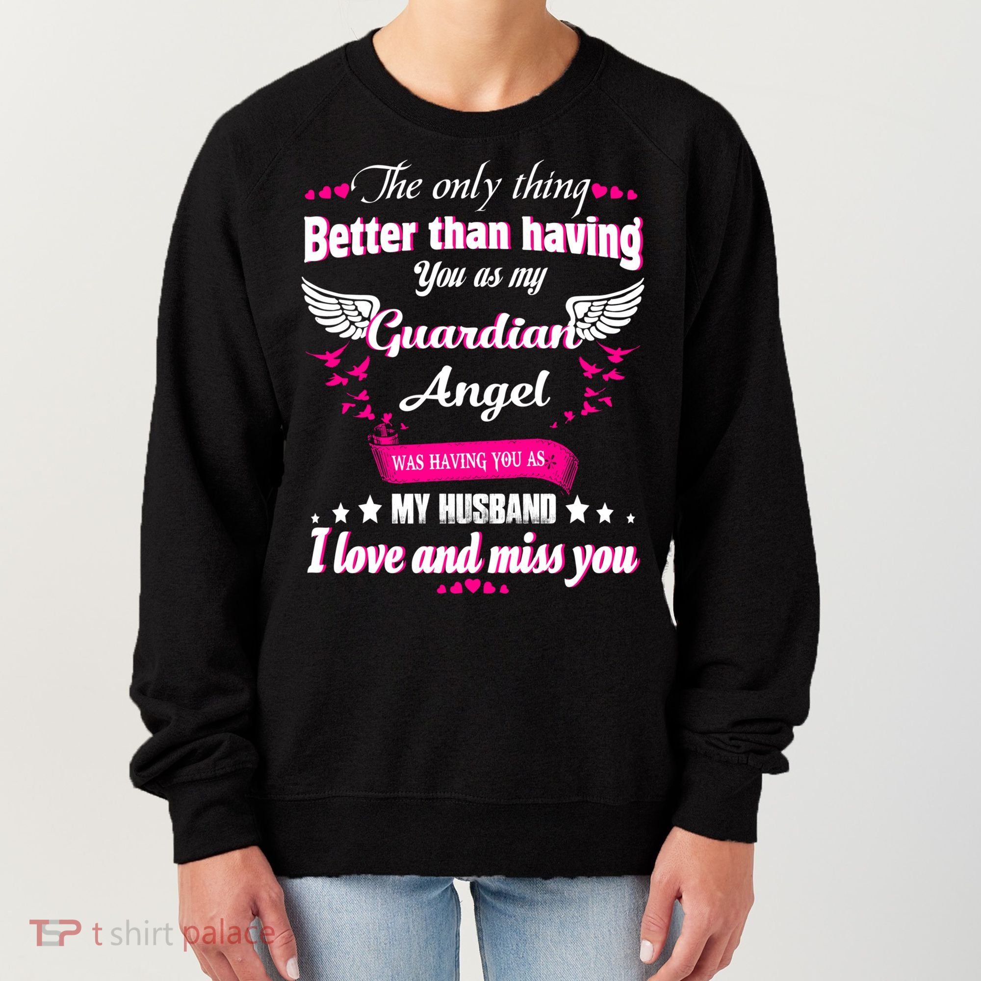 For Wives Loss Husband In Memorial Loving Husband In Heaven Gift Women's Sweatshirt