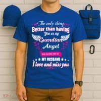 For Wives Loss Husband In Memorial Loving Husband In Heaven Gift T-Shirt thumb 6