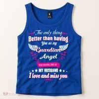 For Wives Loss Husband In Memorial Loving Husband In Heaven Gift Tank Top thumb 2