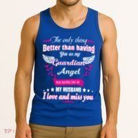 For Wives Loss Husband In Memorial Loving Husband In Heaven Gift Tank Top thumb 3