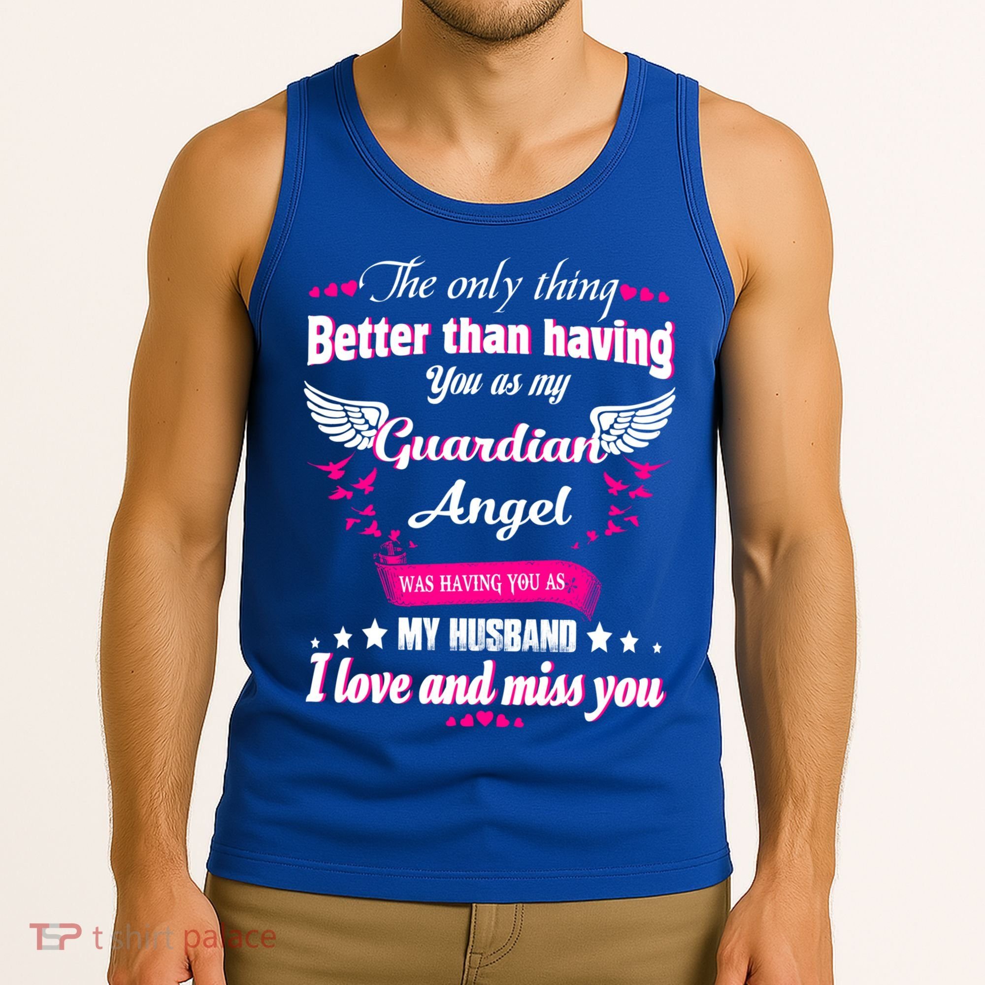 For Wives Loss Husband In Memorial Loving Husband In Heaven Gift Tank Top