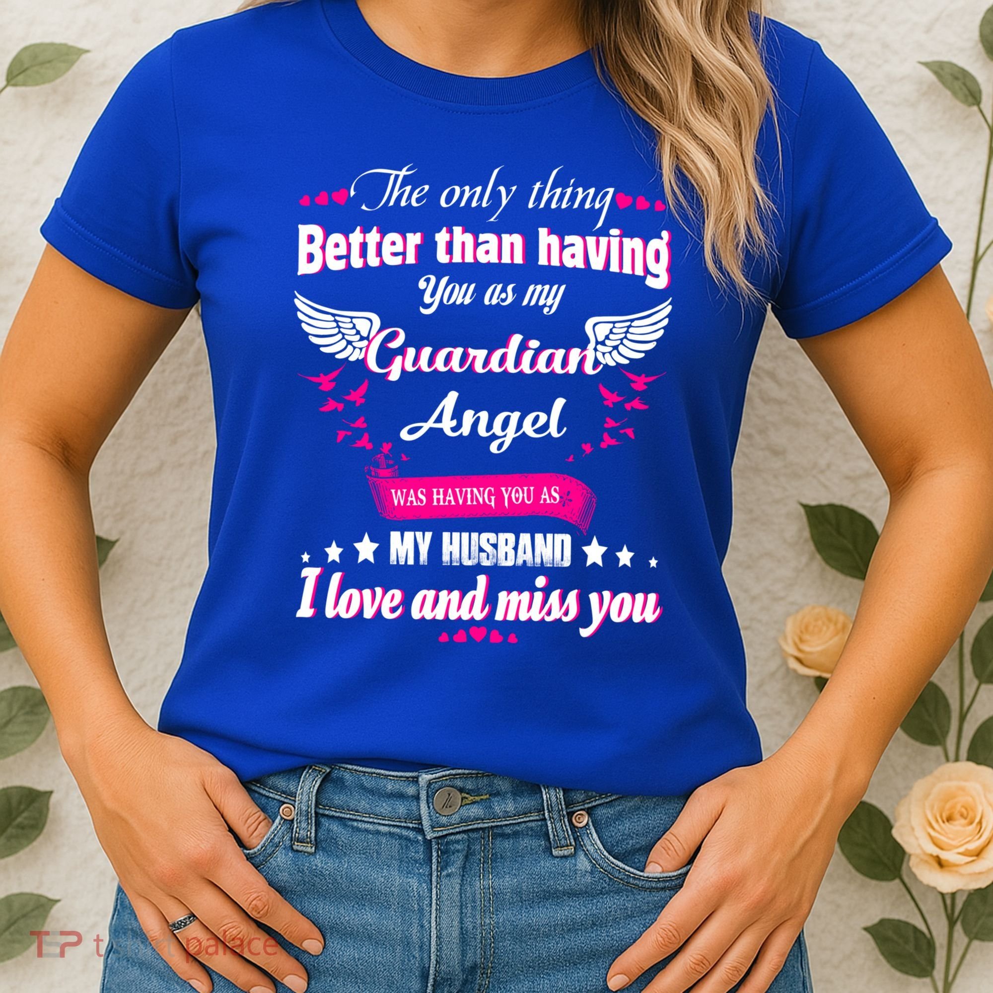 For Wives Loss Husband In Memorial Loving Husband In Heaven Gift Women's T-Shirt