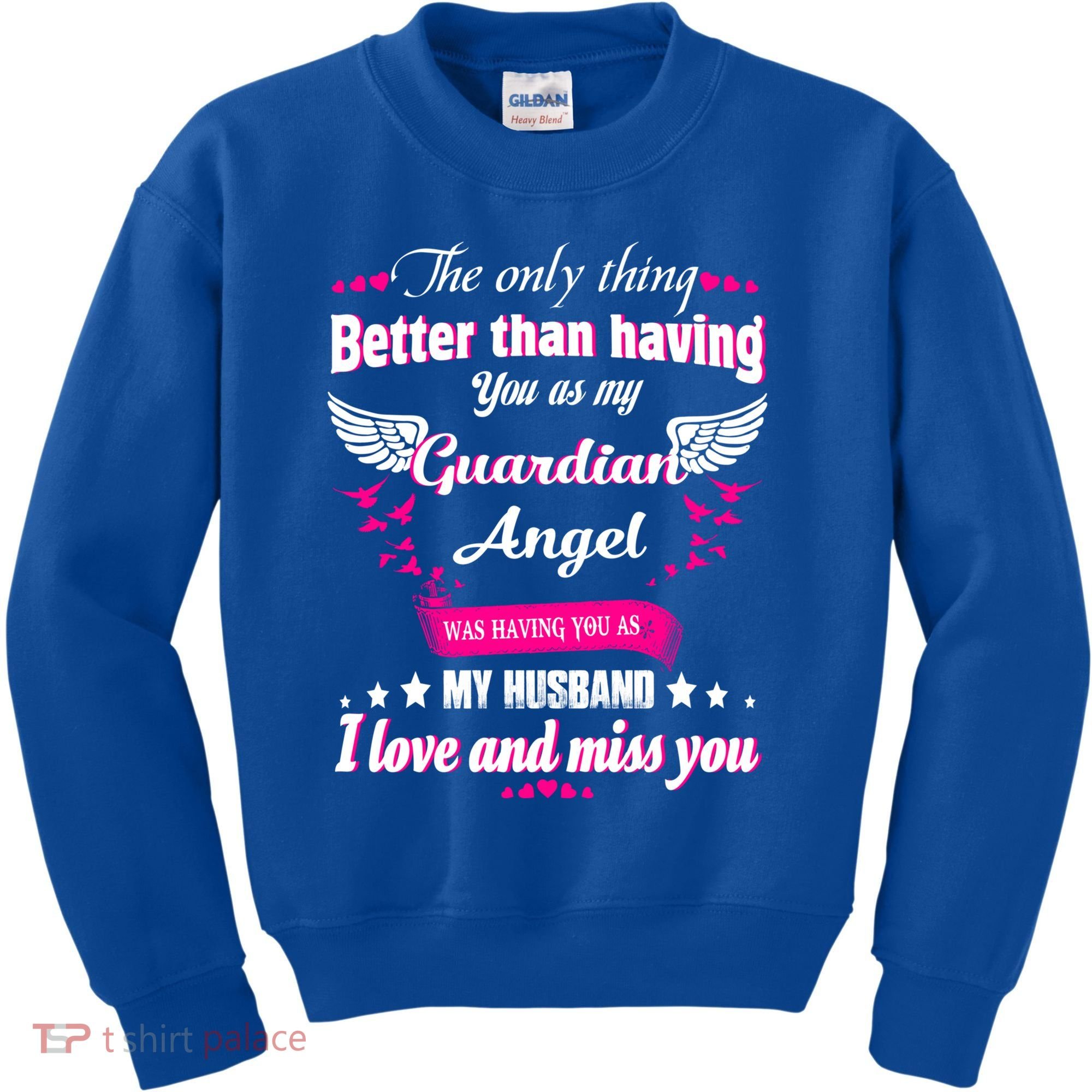 For Wives Loss Husband In Memorial Loving Husband In Heaven Gift Kids Sweatshirt