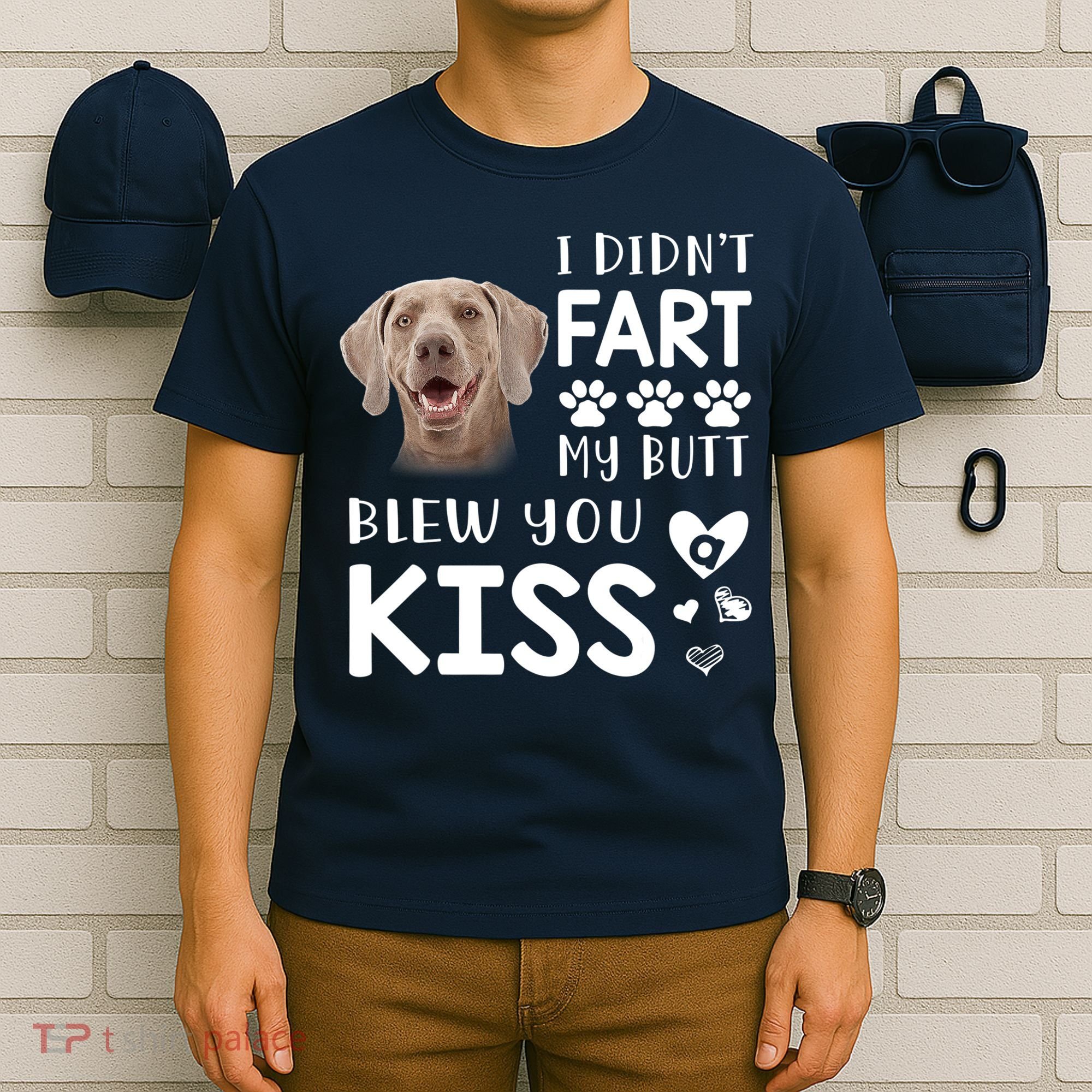 Funny Weimaraner Mom Dad Dog Lovers Gift T-Shirt