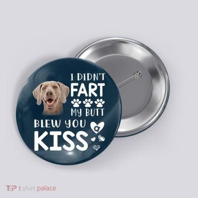 Funny Weimaraner Mom Dad Dog Lovers Gift Button