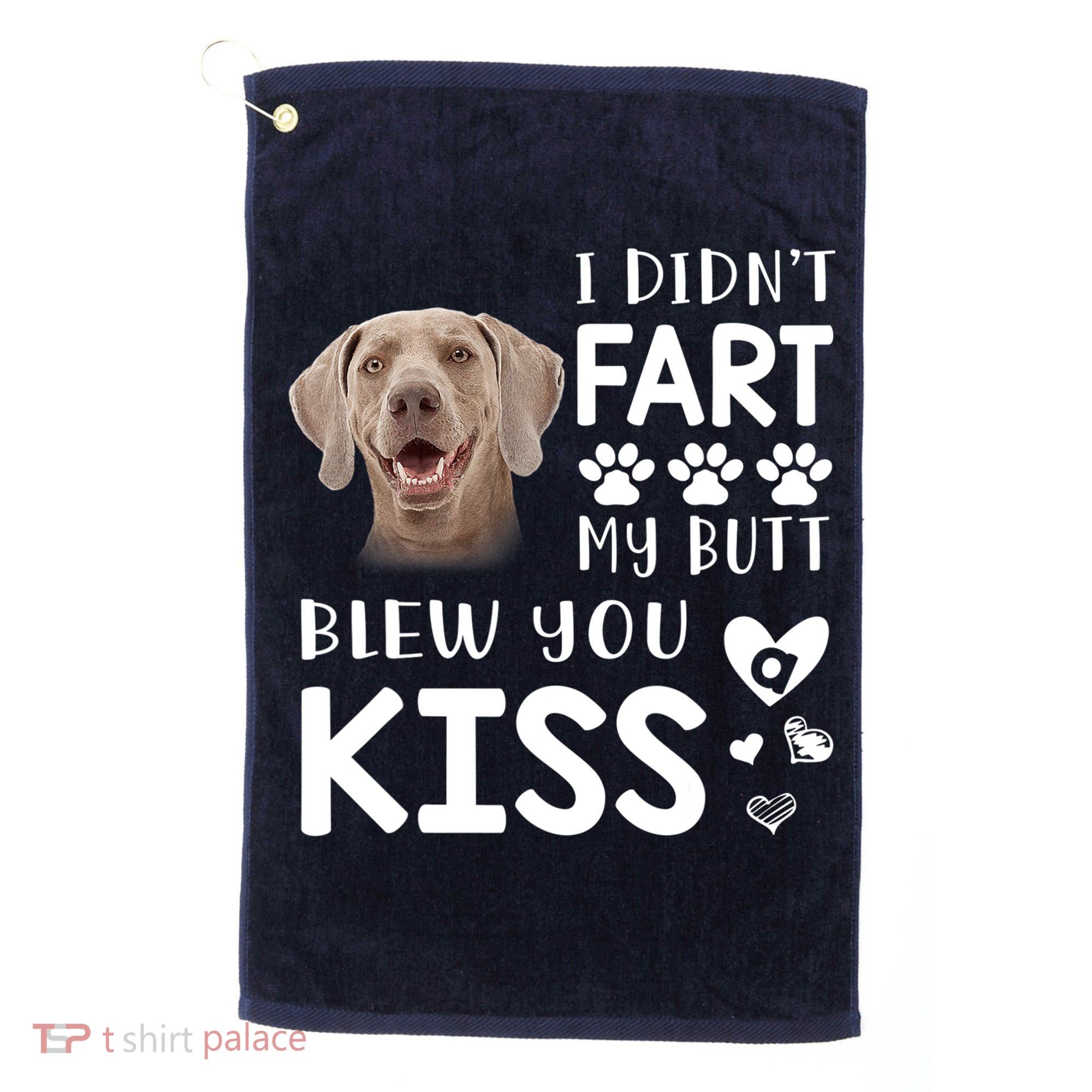 Funny Weimaraner Mom Dad Dog Lovers Gift Golf Towel