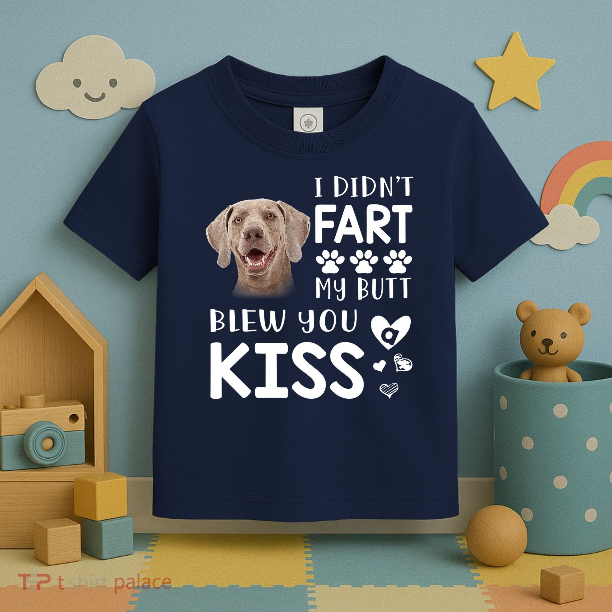 Funny Weimaraner Mom Dad Dog Lovers Gift Toddler T-Shirt